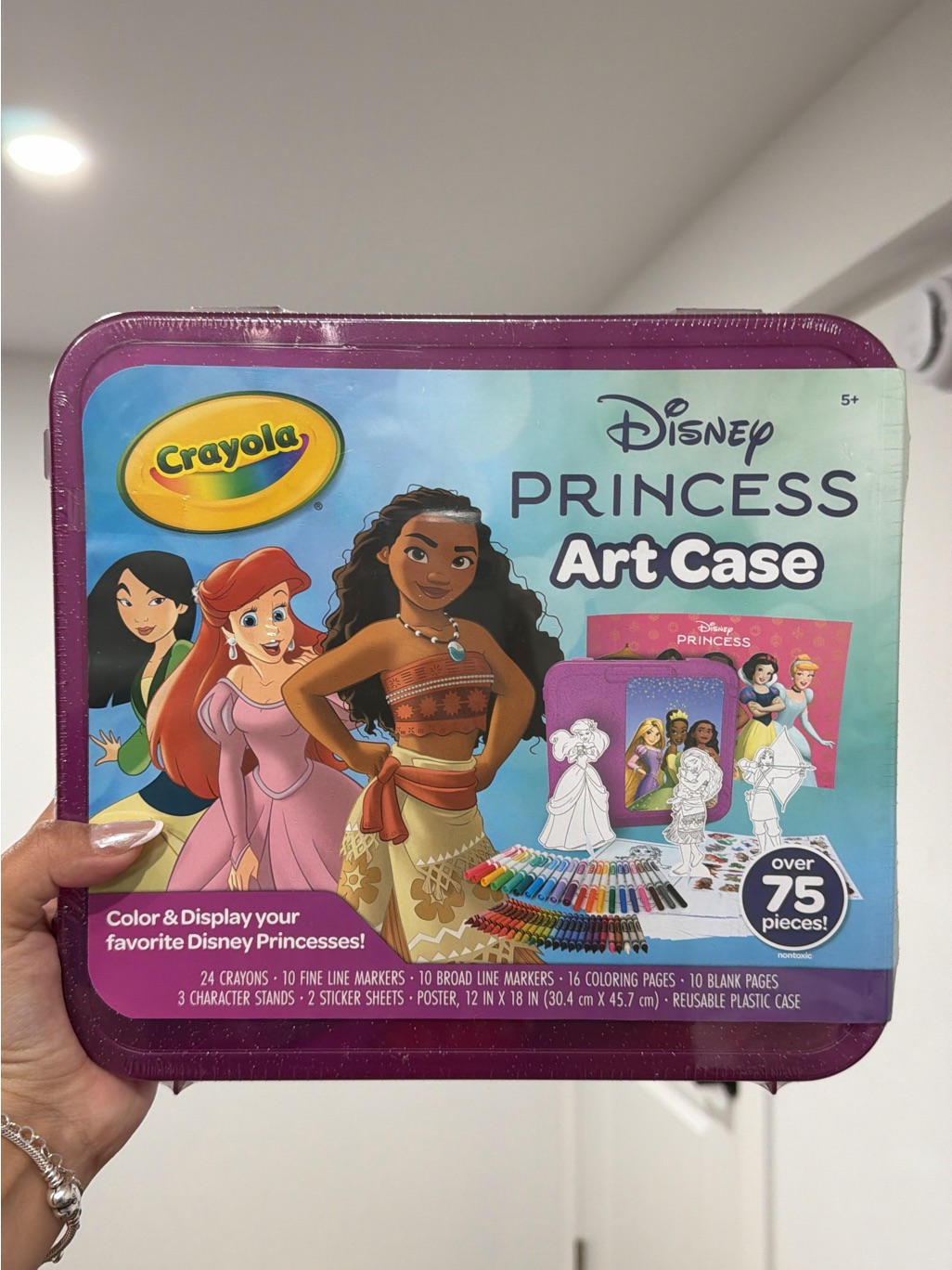 Crayola Disney Princess Art Case - Purple, Teal, Yellow